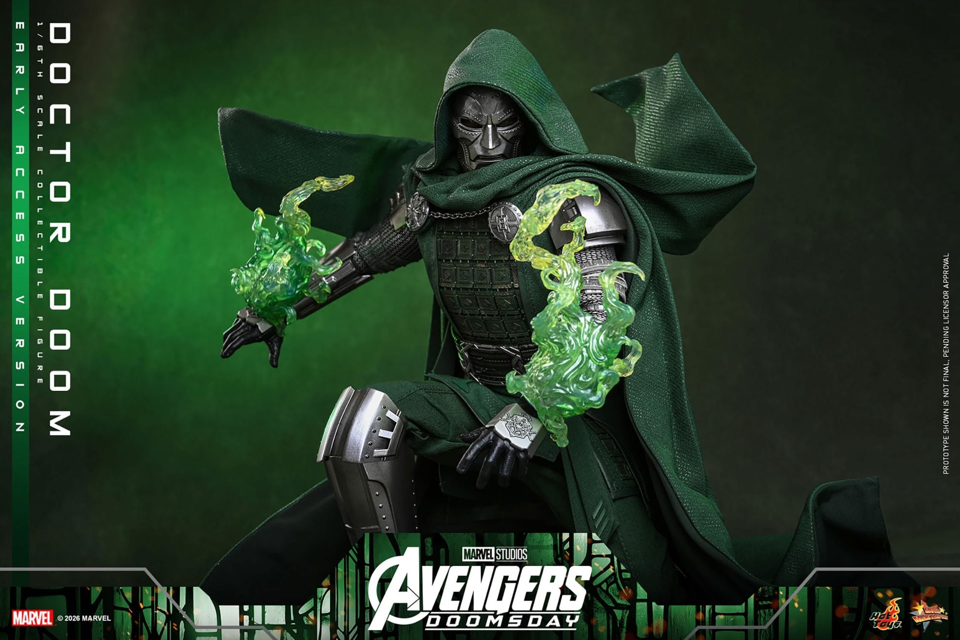 Hot Toys: MMS906B Avengers: Doomsday Doctor Doom 1/6th Scale Collectible Figure (Early Access Special Edition) - Image 10