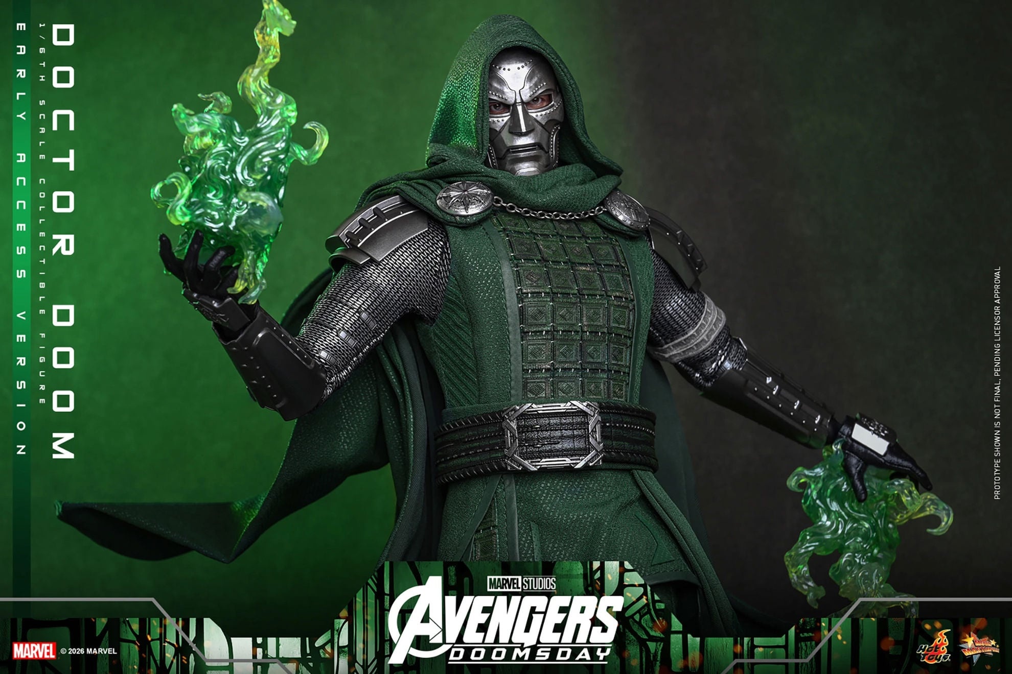 Hot Toys: MMS906B Avengers: Doomsday Doctor Doom 1/6th Scale Collectible Figure (Early Access Special Edition) - Image 14