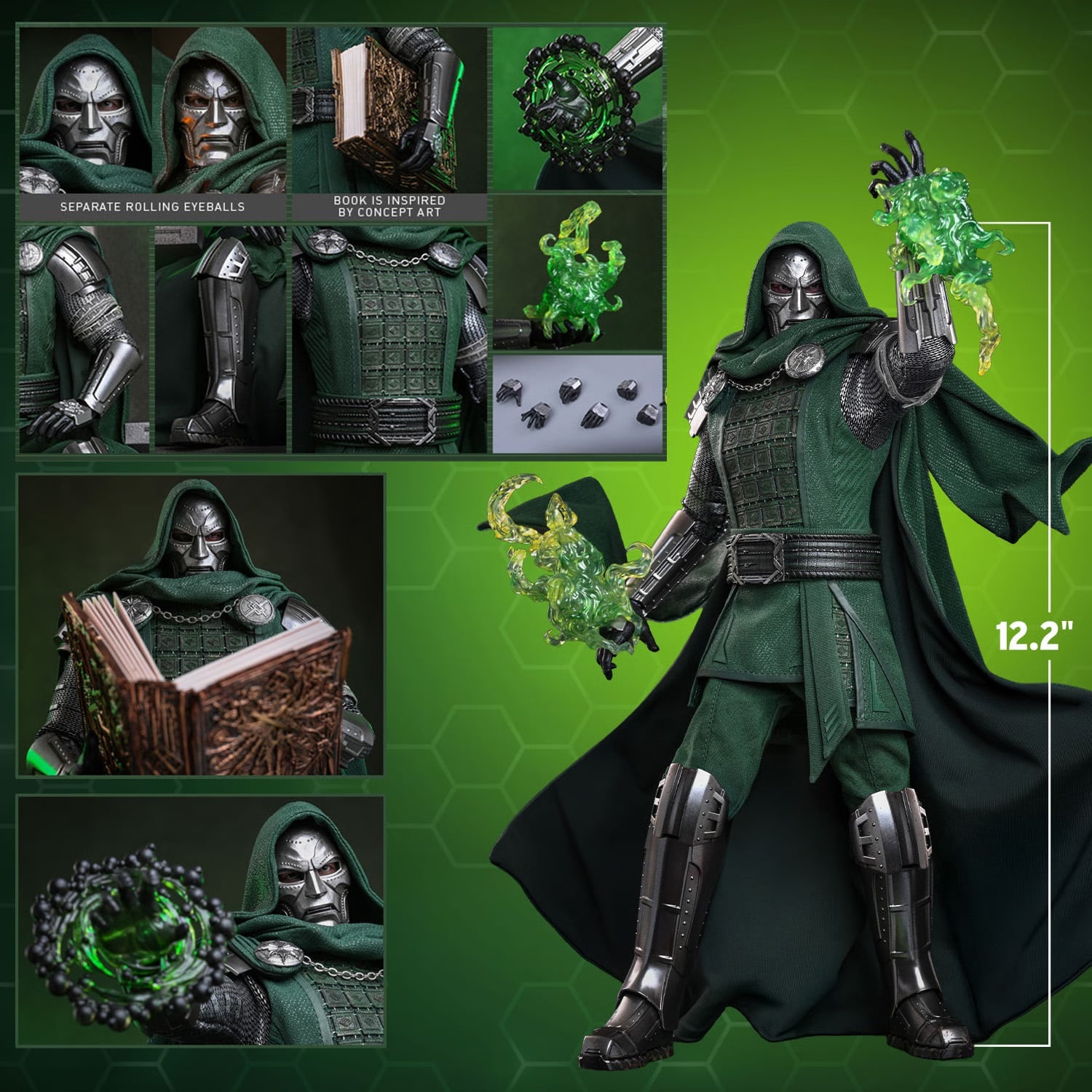 Hot Toys: MMS906B Avengers: Doomsday Doctor Doom 1/6th Scale Collectible Figure (Early Access Special Edition) - Image 15