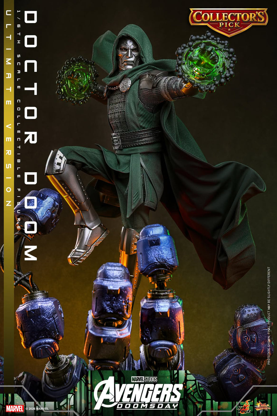 Hot Toys: MMS907B Avengers: Doomsday Doctor Doom (Ultimate Version) 1/6th Scale Collectible Figure (Early Access Special Edition) - Image 3
