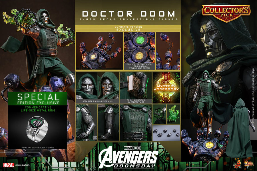 Hot Toys: MMS907B Avengers: Doomsday Doctor Doom (Ultimate Version) 1/6th Scale Collectible Figure (Early Access Special Edition) - Image 17