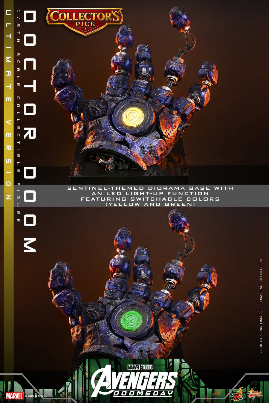 Hot Toys: MMS907B Avengers: Doomsday Doctor Doom (Ultimate Version) 1/6th Scale Collectible Figure (Early Access Special Edition) - Image 8