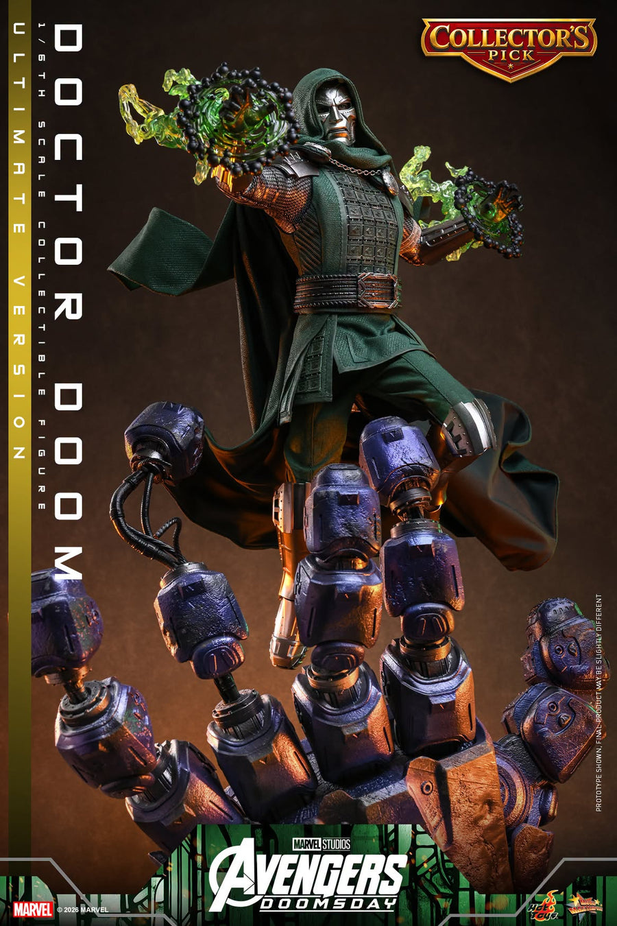 Hot Toys: MMS907B Avengers: Doomsday Doctor Doom (Ultimate Version) 1/6th Scale Collectible Figure (Early Access Special Edition) - Image 12