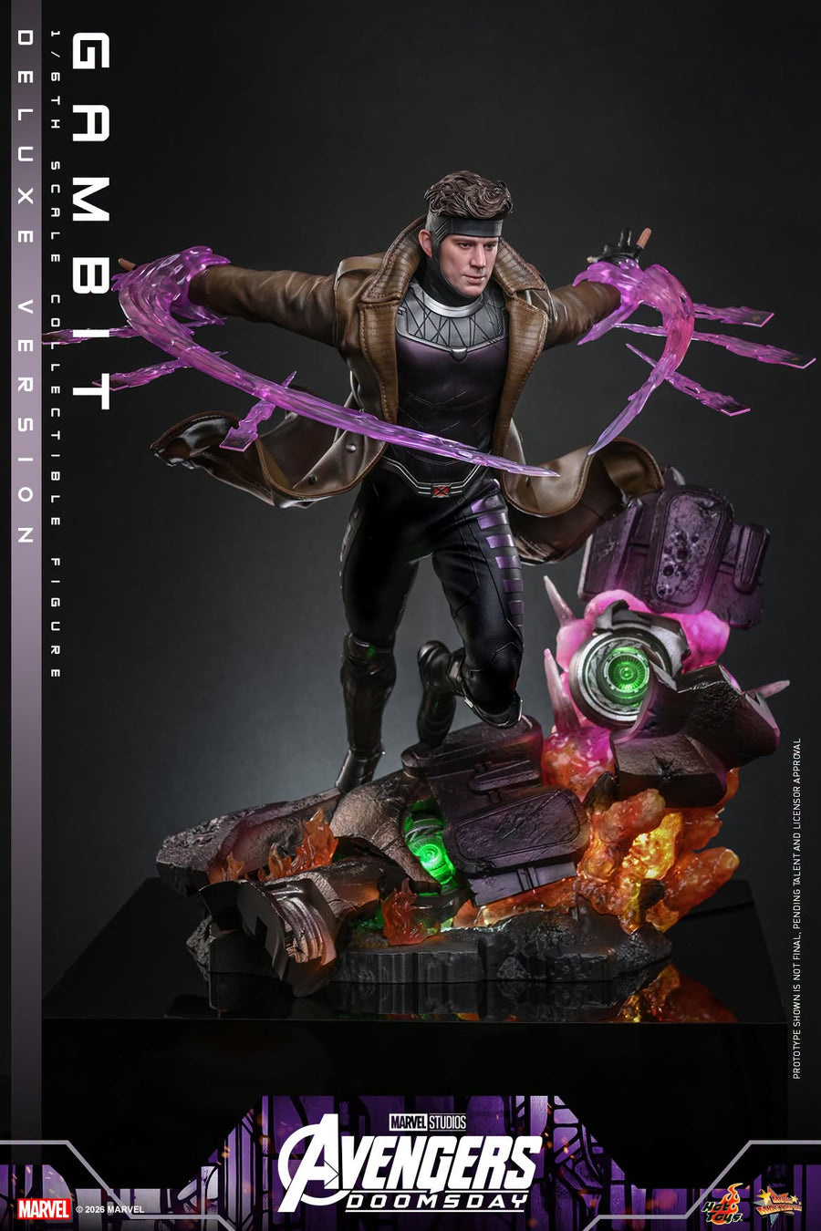 Hot Toys: MMS911B Avengers: Doomsday: Gambit (Deluxe Version) 1/6 Scale Collectible Figure (Special Edition) - Image 4