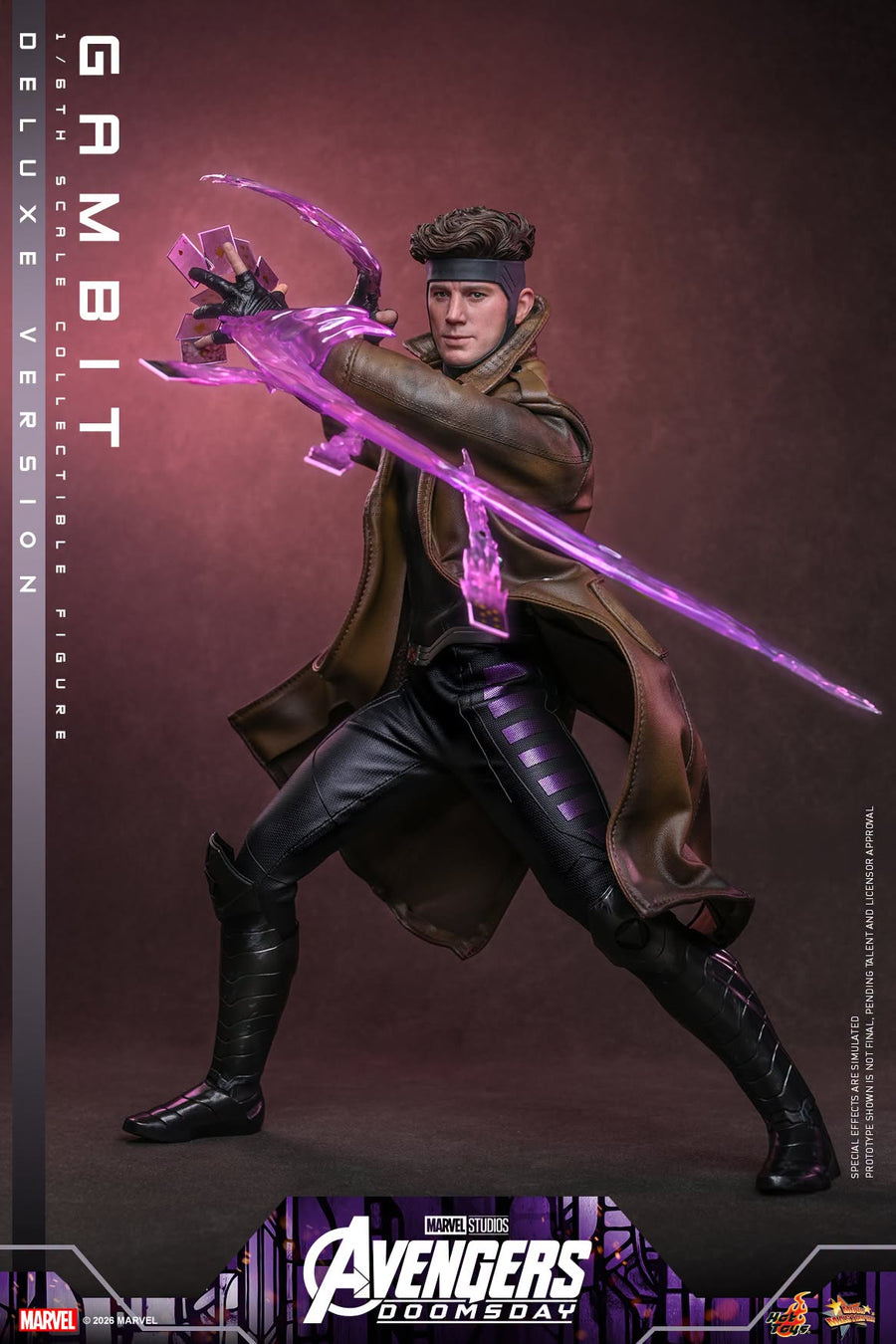 Hot Toys: MMS911B Avengers: Doomsday: Gambit (Deluxe Version) 1/6 Scale Collectible Figure (Special Edition) - Image 7