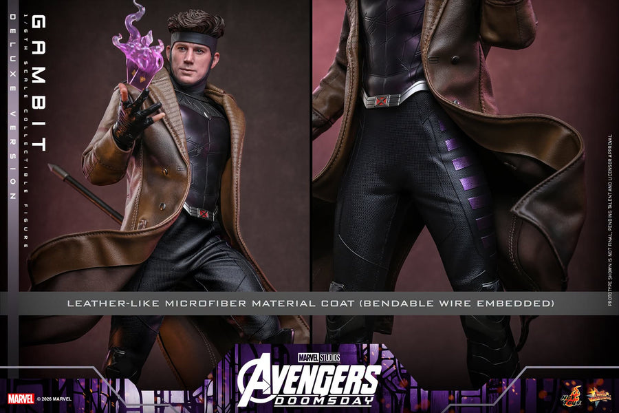 Hot Toys: MMS911B Avengers: Doomsday: Gambit (Deluxe Version) 1/6 Scale Collectible Figure (Special Edition) - Image 6