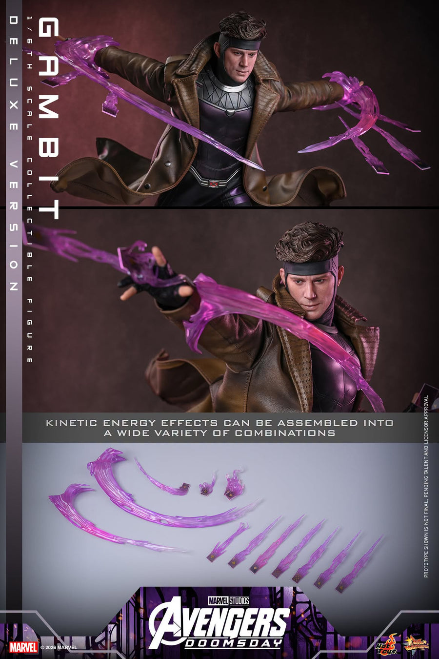 Hot Toys: MMS911B Avengers: Doomsday: Gambit (Deluxe Version) 1/6 Scale Collectible Figure (Special Edition) - Image 5