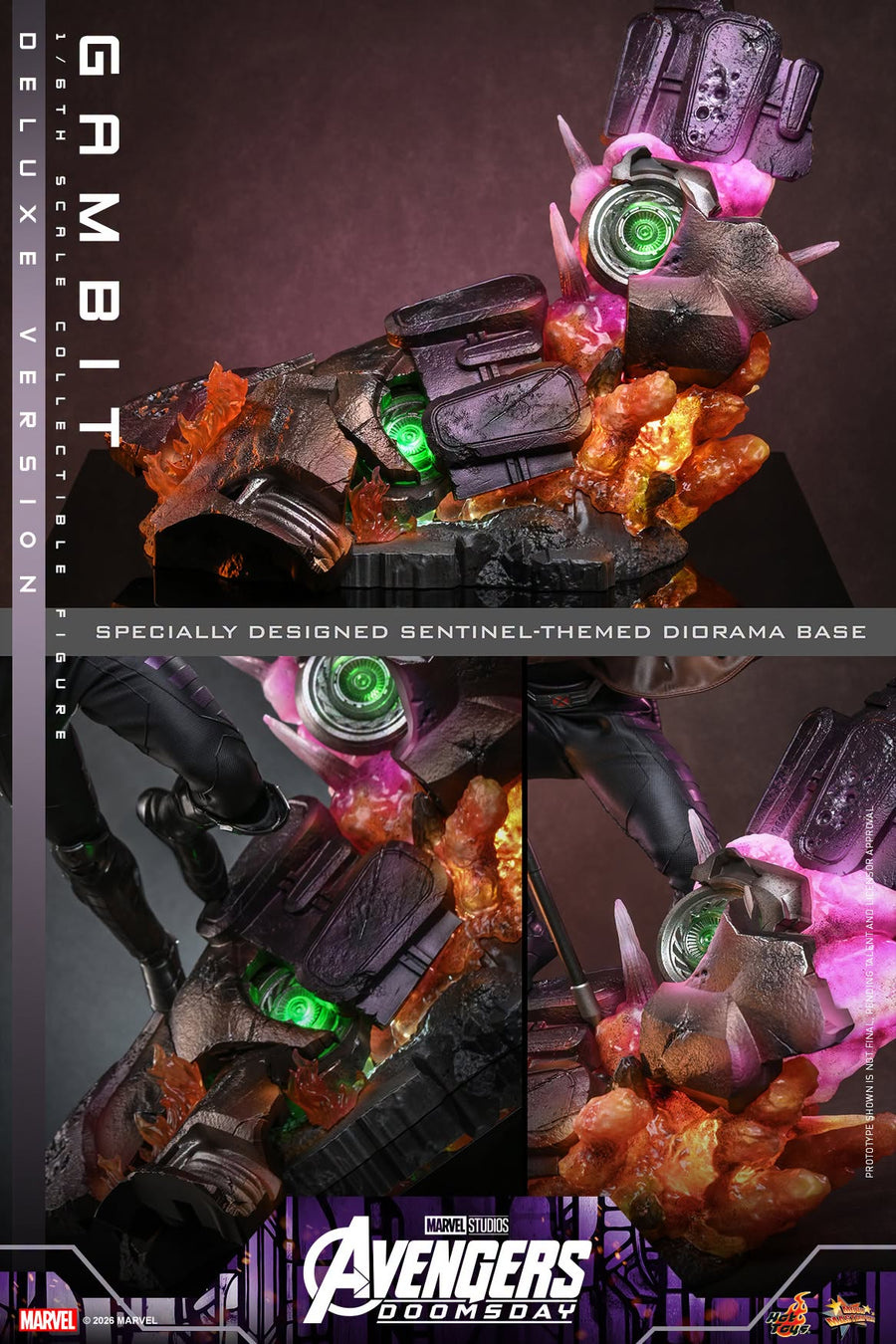 Hot Toys: MMS911B Avengers: Doomsday: Gambit (Deluxe Version) 1/6 Scale Collectible Figure (Special Edition) - Image 11