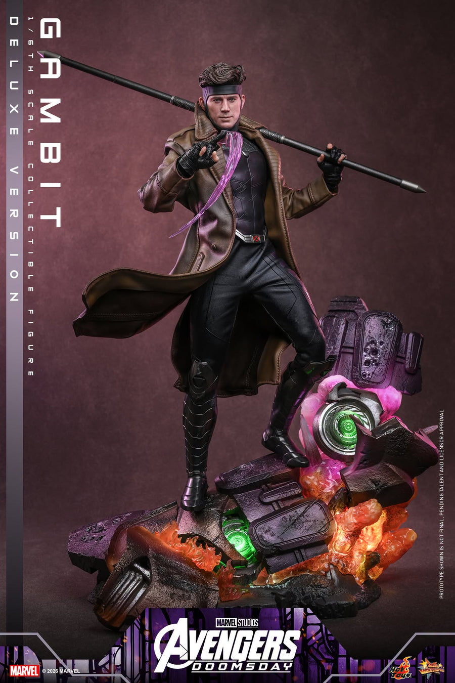 Hot Toys: MMS911B Avengers: Doomsday: Gambit (Deluxe Version) 1/6 Scale Collectible Figure (Special Edition) - Image 13