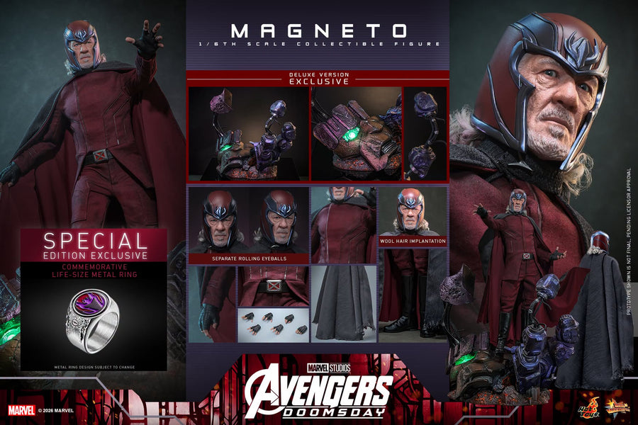 Hot Toys: MMS913B Avengers: Doomsday Magneto (Deluxe Version) 1/6th Scale Collectible Figure (Special Edition) - Image 2