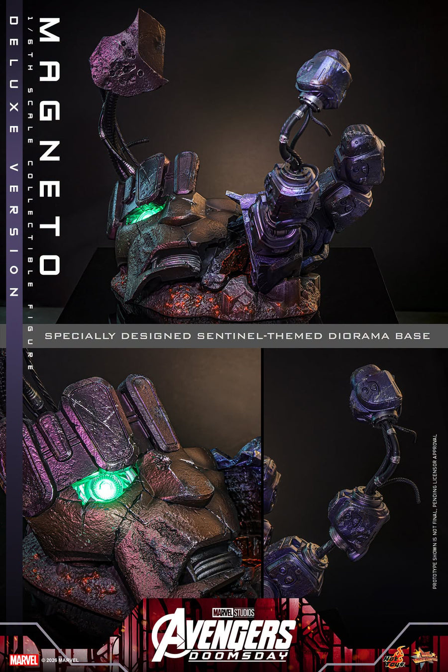 Hot Toys: MMS913B Avengers: Doomsday Magneto (Deluxe Version) 1/6th Scale Collectible Figure (Special Edition) - Image 22
