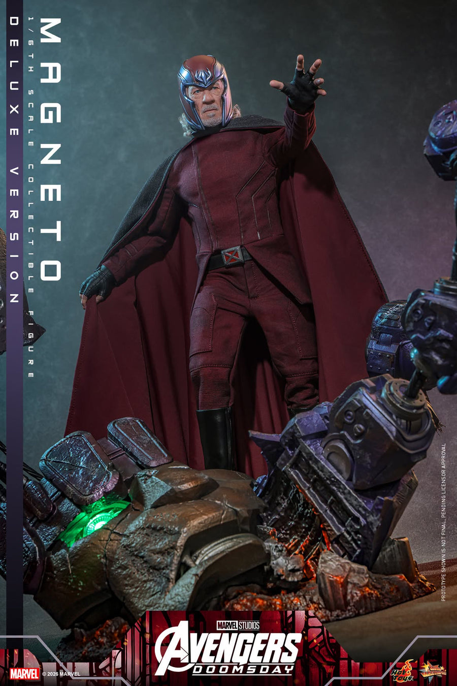 Hot Toys: MMS913B Avengers: Doomsday Magneto (Deluxe Version) 1/6th Scale Collectible Figure (Special Edition) - Image 6