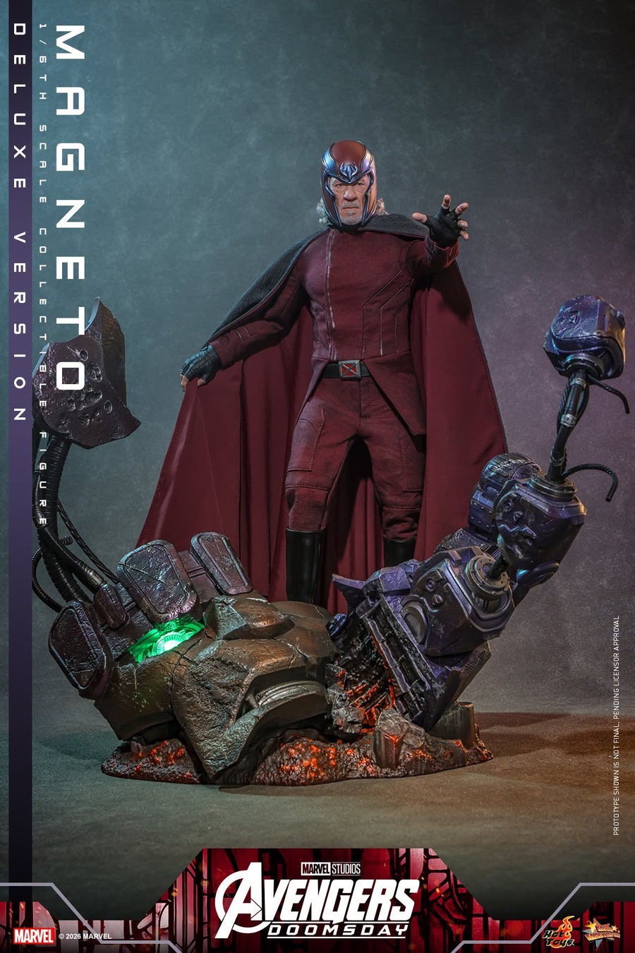 Hot Toys: MMS913B Avengers: Doomsday Magneto (Deluxe Version) 1/6th Scale Collectible Figure (Special Edition) - Image 9