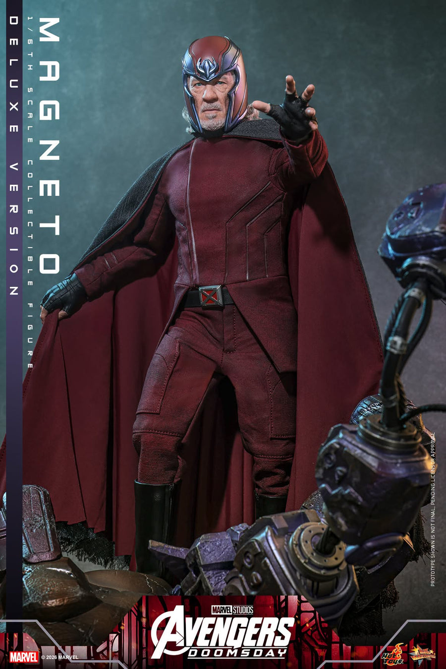 Hot Toys: MMS913B Avengers: Doomsday Magneto (Deluxe Version) 1/6th Scale Collectible Figure (Special Edition) - Image 12