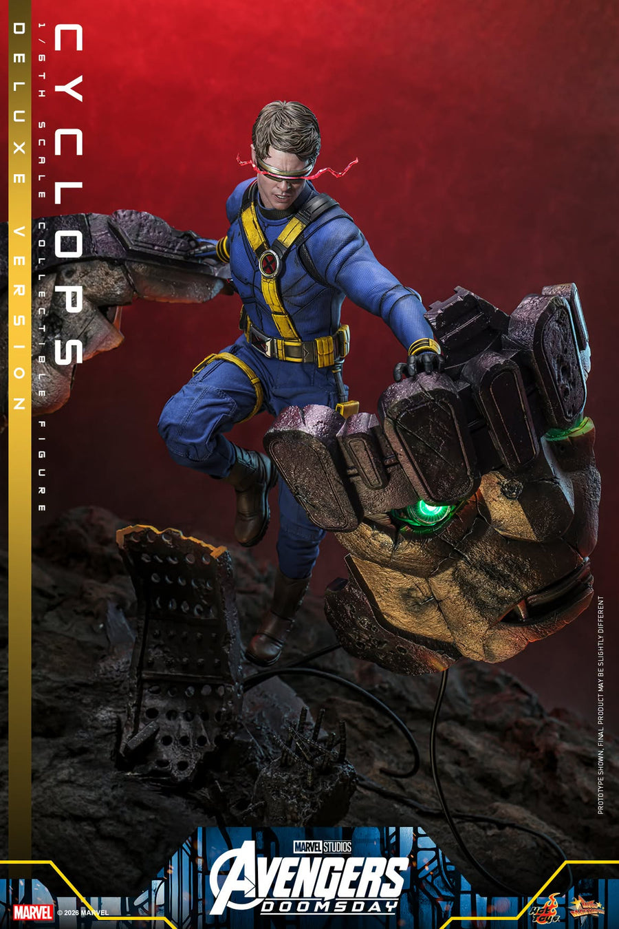 Hot Toys: MMS909B Avengers: Doomsday Cyclops (Deluxe Version) 1/6th Scale Collectible Figure (Special Edition) - Image 5
