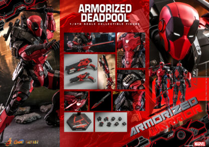 Hot Toys: CMS09D42 Armorized Warrior Armorized Deadpool 1/6th Scale  Collectible Figure [Armorized Warrior Collection] - Image 19