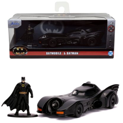 Batman 1989: Batmobile 1:32 Scale Die-Cast Metal Vehicle with Figure - Image 4