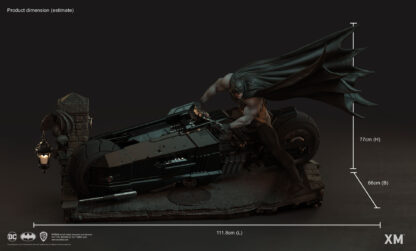 XM Studios: Batman: White Knight 1/4 Scale Premium Collectible Statue (Batcycle Edition) - Image 3