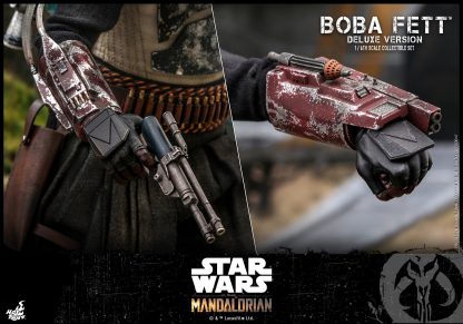 Hot Toys: TMS034 Star Wars: The Mandalorian™: Boba Fett (Deluxe Version) 1/6th Scale Collectible Set - Image 8