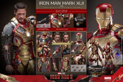 Hot Toys: MMS759D66 Iron Man III Iron Man Mark XLII (2.0) 1/6th Scale Collectible Figure (Deluxe Version) - Image 32