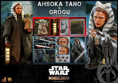 Hot Toys: DX21 Star Wars™ The Mandalorian™ Ahsoka Tano & Grogu™ 1/6 Scale Collectible Set - Image 2