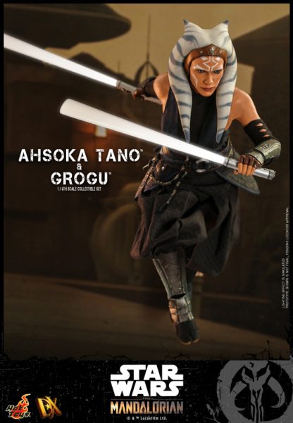 Hot Toys: DX21 Star Wars™ The Mandalorian™ Ahsoka Tano & Grogu™ 1/6 Scale Collectible Set - Image 7