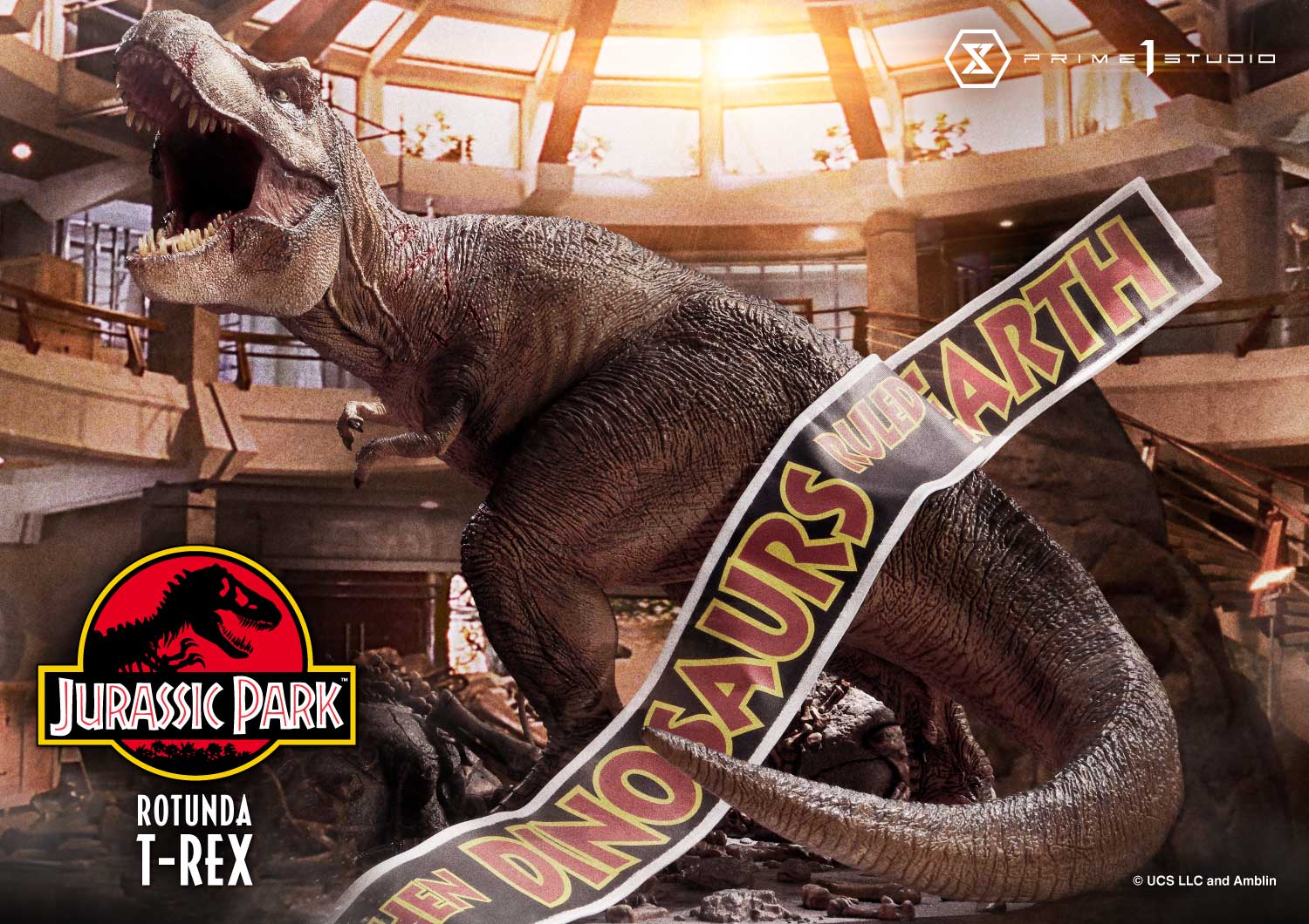 Prime 1 Studio: Jurassic Park Rotunda T-Rex 14.5 Inches Premium