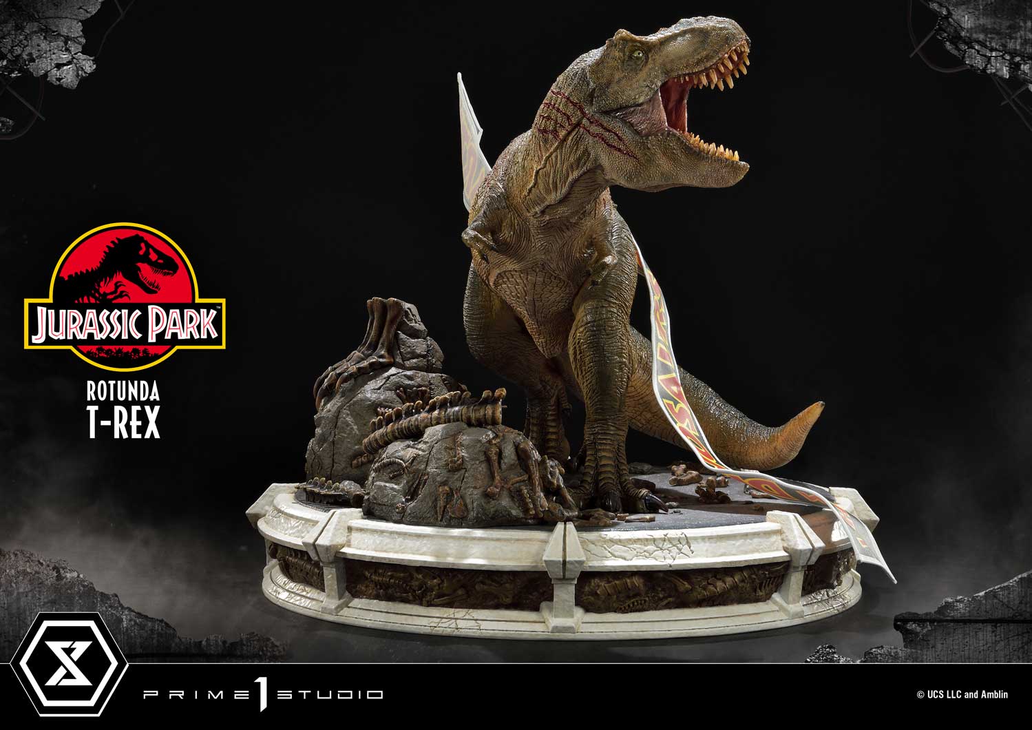 Prime 1 Studio: Jurassic Park Rotunda T-Rex 14.5 Inches Premium
