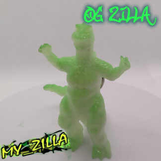 My_Zilla: OG Zilla Key Chain (Green / Glows Blue)