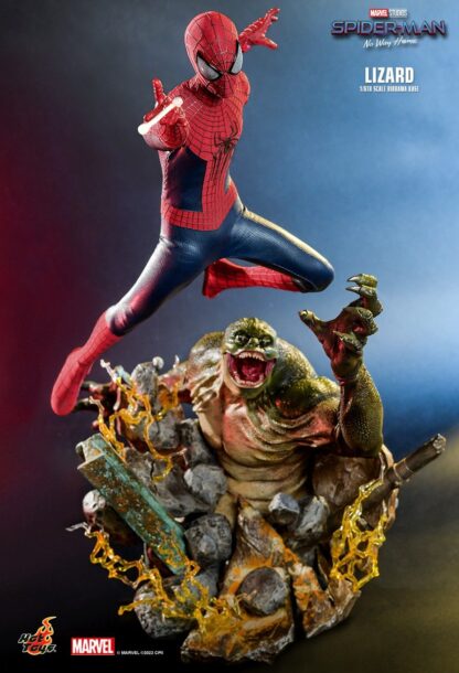 Hot Toys: MMS658 + ACS013 The Amazing Spider-Man 2 Spider-Man & Spider-Man: No Way Home The Lizard 1/6th Scale Collectible Figure & Diorama Base Set - Image 24