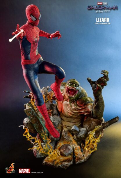 Hot Toys: MMS658 + ACS013 The Amazing Spider-Man 2 Spider-Man & Spider-Man: No Way Home The Lizard 1/6th Scale Collectible Figure & Diorama Base Set - Image 13