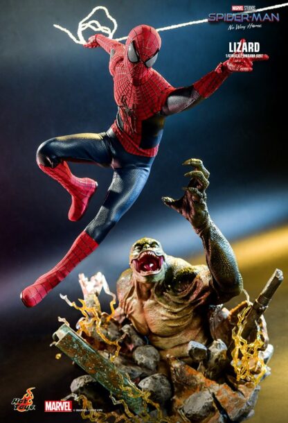 Hot Toys: MMS658 + ACS013 The Amazing Spider-Man 2 Spider-Man & Spider-Man: No Way Home The Lizard 1/6th Scale Collectible Figure & Diorama Base Set - Image 25