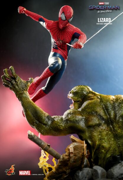 Hot Toys: MMS658 + ACS013 The Amazing Spider-Man 2 Spider-Man & Spider-Man: No Way Home The Lizard 1/6th Scale Collectible Figure & Diorama Base Set - Image 16