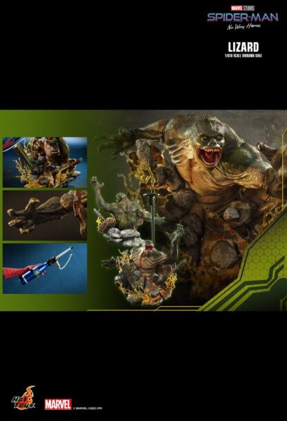 Hot Toys: MMS658 + ACS013 The Amazing Spider-Man 2 Spider-Man & Spider-Man: No Way Home The Lizard 1/6th Scale Collectible Figure & Diorama Base Set - Image 22