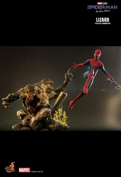 Hot Toys: MMS658 + ACS013 The Amazing Spider-Man 2 Spider-Man & Spider-Man: No Way Home The Lizard 1/6th Scale Collectible Figure & Diorama Base Set - Image 23