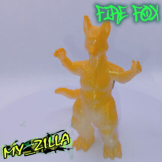 My_Zilla: FireFox Key Chain (Fiery Orange / Glows Pink)