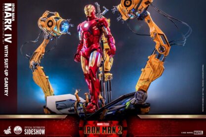 Hot Toys: QS021 Iron Man 2: Iron Man Mark IV Collectible Figure & 1/4th Scale Suit-Up Gantry Set - Image 14