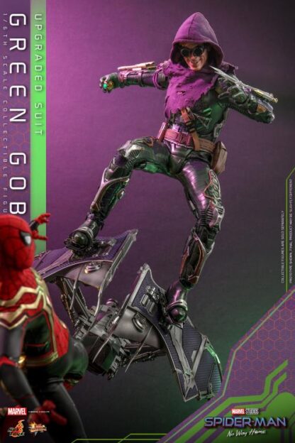 Hot Toys: MMS674 Spider-Man: No Way Home Green Goblin (Upgraded Suit) 1/6th Scale Collectible Figure - Image 17