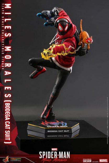 Hot Toys: VGM50 Marvel’s Spider-Man: Miles Morales: Miles Morales (Bodega Cat Suit) 1/6th Scale  Collectible Figure - Image 14