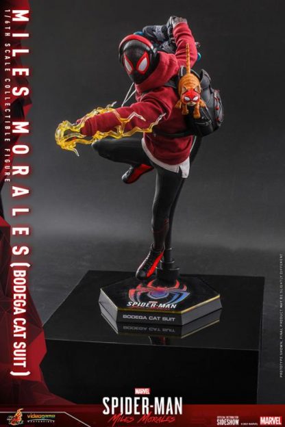 Hot Toys: VGM50 Marvel’s Spider-Man: Miles Morales: Miles Morales (Bodega Cat Suit) 1/6th Scale  Collectible Figure - Image 17