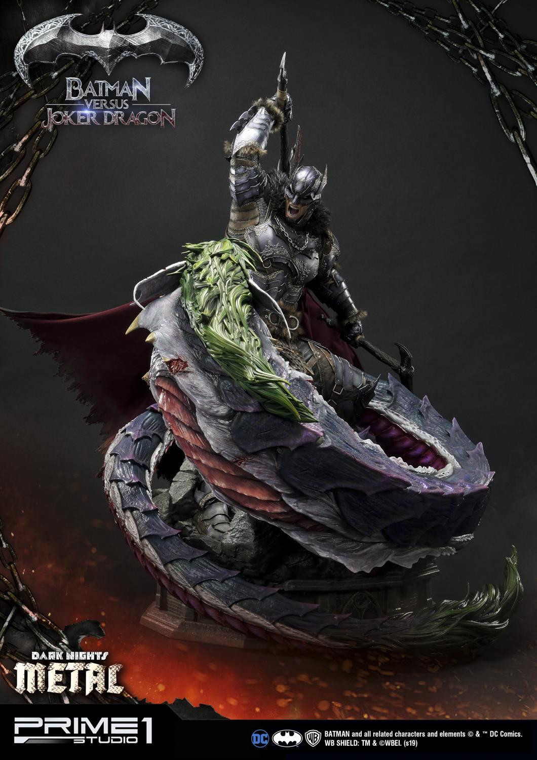 Prime 1 Studio: Dark Nights Metal: Batman vs Joker Dragon - Image 9