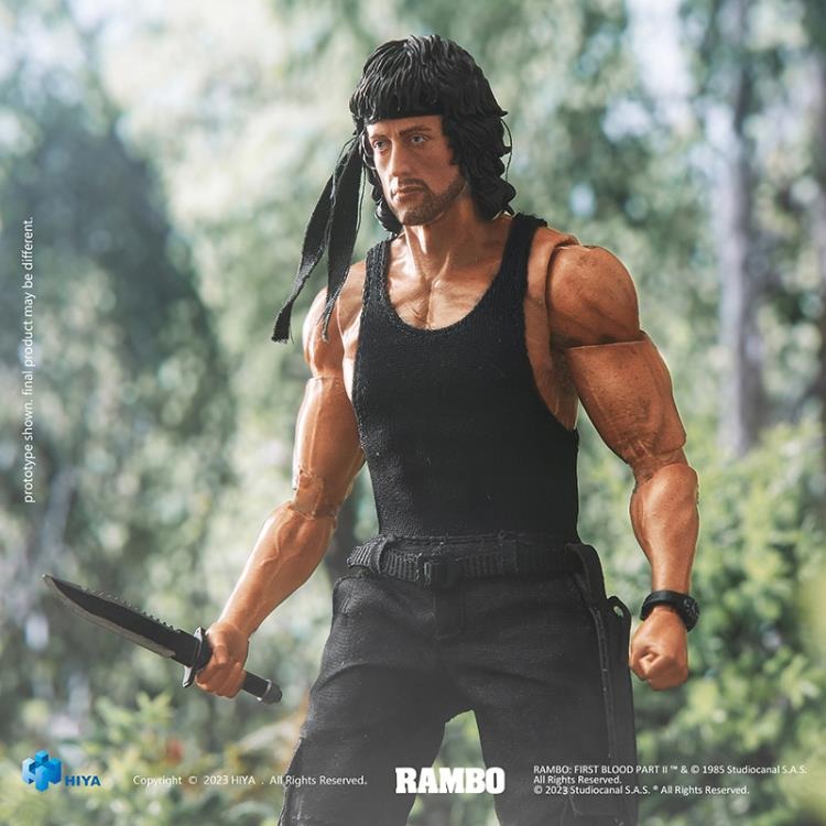 Hiya Toys: Rambo: First Blood Part II: John Rambo 1/12 Scale (PX Previews Exclusive - Exquisite Super Series) Action Figure - Image 12