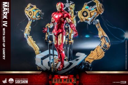 Hot Toys: QS021 Iron Man 2: Iron Man Mark IV Collectible Figure & 1/4th Scale Suit-Up Gantry Set - Image 20