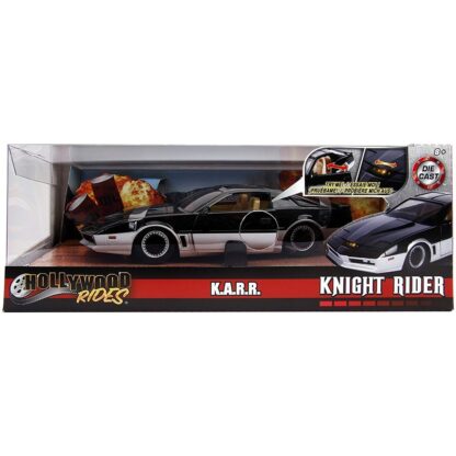 Knight Rider: K.A.R.R. Hollywood Rides: 1982 Pontiac Trans-Am with Light Up Feature 1:24 Scale - Image 6