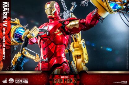 Hot Toys: QS021 Iron Man 2: Iron Man Mark IV Collectible Figure & 1/4th Scale Suit-Up Gantry Set - Image 21