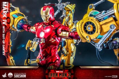 Hot Toys: QS021 Iron Man 2: Iron Man Mark IV Collectible Figure & 1/4th Scale Suit-Up Gantry Set - Image 22