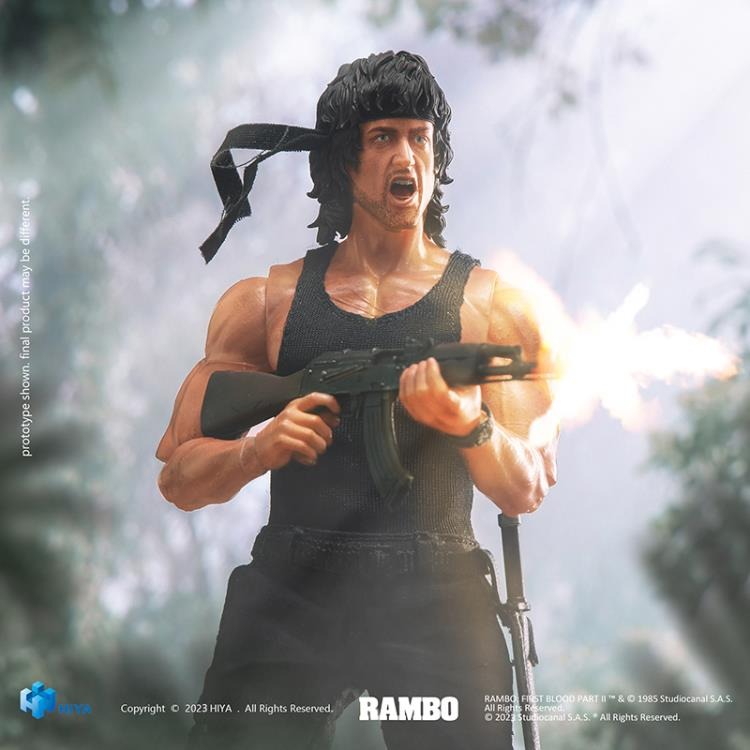 Hiya Toys: Rambo: First Blood Part II: John Rambo 1/12 Scale (PX Previews Exclusive - Exquisite Super Series) Action Figure - Image 13