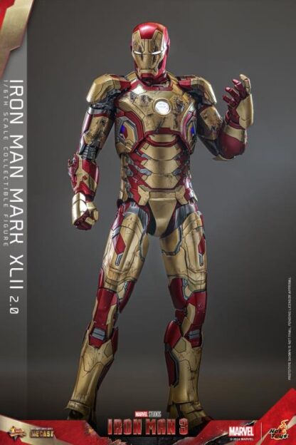 Hot Toys: MMS759D66 Iron Man III Iron Man Mark XLII (2.0) 1/6th Scale Collectible Figure (Deluxe Version) - Image 27