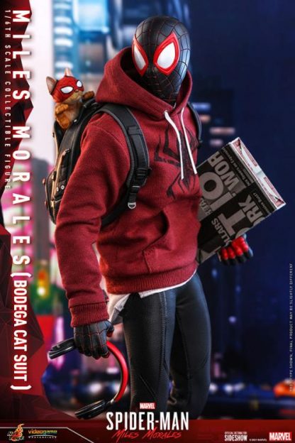 Hot Toys: VGM50 Marvel’s Spider-Man: Miles Morales: Miles Morales (Bodega Cat Suit) 1/6th Scale  Collectible Figure - Image 21