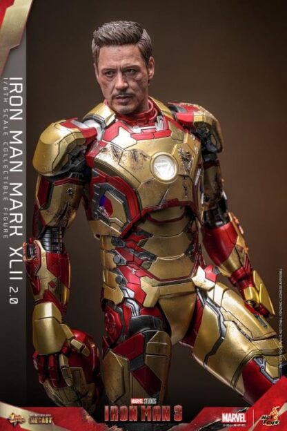 Hot Toys: MMS759D66 Iron Man III Iron Man Mark XLII (2.0) 1/6th Scale Collectible Figure (Deluxe Version) - Image 28